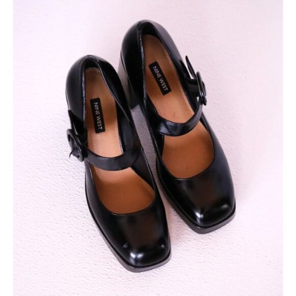 Nine West Black Mary Jane Heels - Picture 3 of 3